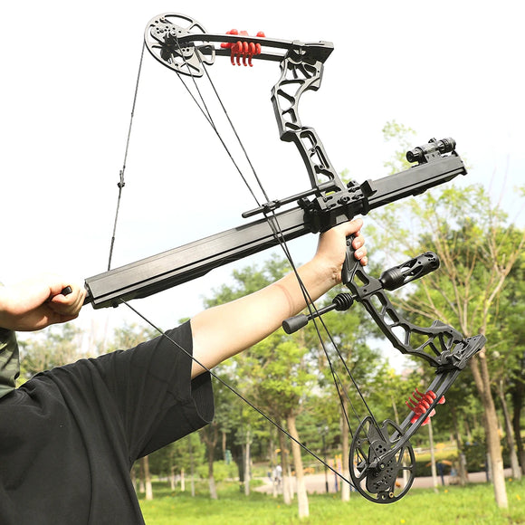 Gen 4 Upgraded!Archery Arrow Rapid Launcher Orbital Compound Bow Recurve Bow Arrow Track with 6 Pcs Pure Carbon Arrows Hunting