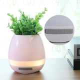 **Innovative Music Flowerpot with Bluetooth Speaker & Touch Control LED Light – Unique Gift for Plant Lovers**