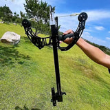 New Gen3 Powerful!CNC ALL Metal! Continuous Launcher Compound Bow Outdoor Sports Shooting with 8mm Steel Ball Bow High Power Green Laser Aiming