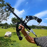 New Gen3 Powerful!CNC ALL Metal! Continuous Launcher Compound Bow Outdoor Sports Shooting with 8mm Steel Ball Bow High Power Green Laser Aiming