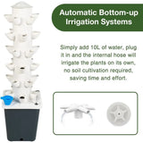 **"All-In-One Indoor Hydroponics System: Vertical Garden with 30 Horticultural Pods & Smart Plug Feature"**