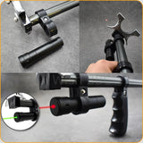 NEW DESIGN!High-power!Telescopic Long Pole Hunting Slingshot with Laser Aiming Metal Catapult Outdoor Slingshot Hunting