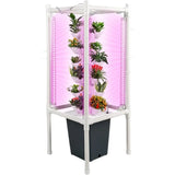 **"All-In-One Indoor Hydroponics System: Vertical Garden with 30 Horticultural Pods & Smart Plug Feature"**