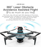 NEW!L400 PRO+ Professional Drone 2-axis PTZ 4K EIS Dual Camera HD Four-axis Obstacle Avoidance Brushless GPS 5G FPV Drones