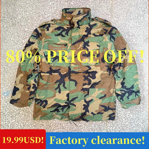 **Clearance Big Sales!Direct From Factory!Authentic Syria Army M65 Field Jacket - Heavy Thick Dural Layer Windproof Tactical Coat Warm Fleece Liner**