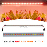 LED Grow Light 220V 75 LEDs 50cm LED Grow Tube 2-12pcs with EU Plug Sunlike Full Spectrum For indoor Flower Rack Plants Growing.