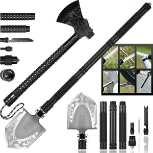 High Quality Multifunctional Folding Tactical Axe & Shovel Survival Kit Shovel Ax Set Tactical Hatchet Spade Tomahawk Portable Outdoor Camping Garden Tools