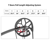 2022 New Compact Design! 1 Set Hunting Compound Bow And Arrow Falcon Steel Ball Bow And Arrow Dual Purpose Composite Pulley Bow And Arrow