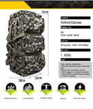 Prepper Extra large 90L Outdoor Camping Waterproof Tent Bagpack Travel Climbing Fishing Training Wearproof Camo Luggage bag