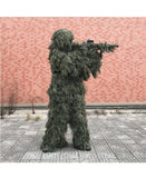 5pcs/set Camouflage Ghillie Suit Yowie Sniper Tactical Clothes Camo Suit for Hunting Paintball Ghillie Suit Men Hunting Clothes