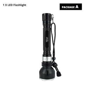 IP68 Waterproof Diving Flashlight Professional Diving Torch 100M underwater with Rotary touch switch 5 lighting modes Dive light