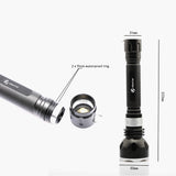 IP68 Waterproof Diving Flashlight Professional Diving Torch 100M underwater with Rotary touch switch 5 lighting modes Dive light