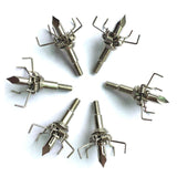 6/12pcs Judo Bird Hunting Arrow Heads 100 Grains 4mm Screws Stainless Steel Arrow Small Animal Game Archery Bow