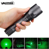 10000 Lumens LED Flashlight Blue/red/UV/White Tactical Flashlights Aluminum Gray Hunting Torch C10 Powerful Weapon Gun Lantern