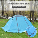 2 Person Winter Tent with Snow Skirt Aluminum Pole Tent Lightweight Backpacking Tent for Hiking Climbing Snow Weather