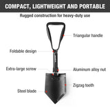 WORKPRO Military Shovel Tactical Folding Shovel Outdoor Camping Spade Survival Emergency Tools