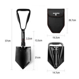 WORKPRO Military Shovel Tactical Folding Shovel Outdoor Camping Spade Survival Emergency Tools