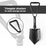 WORKPRO Military Shovel Tactical Folding Shovel Outdoor Camping Spade Survival Emergency Tools