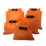 5 Pcs/Set Outdoor Swimming Waterproof Bag Camping Rafting Storage Dry Bag With Adjustable Strap Hook