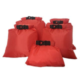 5 Pcs/Set Outdoor Swimming Waterproof Bag Camping Rafting Storage Dry Bag With Adjustable Strap Hook