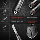 Multi-functional Engineering Shovel Set Wild Survival Tool Military Camping Equipment Folding Shovel with a Free Bag