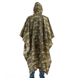 Impermeable Raincoats Women/Men Jungle Rain Poncho Backpack Camouflage Rain Coat Cycling Climbing Hiking Travel Rain Cover