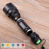 80000 Lumens LED Tactical Flashlight powerful usb Rechargeable lamp L2 Hunting light with Clip Hunting Shooting Gun Accessories