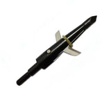 Black Swhacker Broadhead 2 Blade 100Grain 1.75"Cut Screw on/off Tips for Carbon/Fiberglass/Aluminum Arrows Hunting