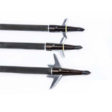 Black Swhacker Broadhead 2 Blade 100Grain 1.75"Cut Screw on/off Tips for Carbon/Fiberglass/Aluminum Arrows Hunting