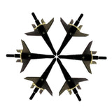 Black Swhacker Broadhead 2 Blade 100Grain 1.75"Cut Screw on/off Tips for Carbon/Fiberglass/Aluminum Arrows Hunting