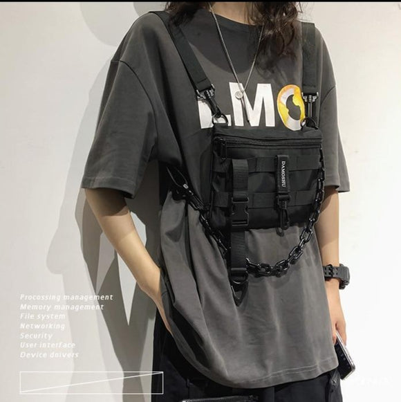 New Design! Functional Tactical Chest Bag Fashion Molle Vest Streetwear Bag Waist Pack Wild Chest Rig Bag