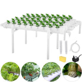 54 Holes Hydroponic Piping Site Grow Kit Deep Water Culture Planting Box Gardening System Nursery Pot Hydroponic Rack