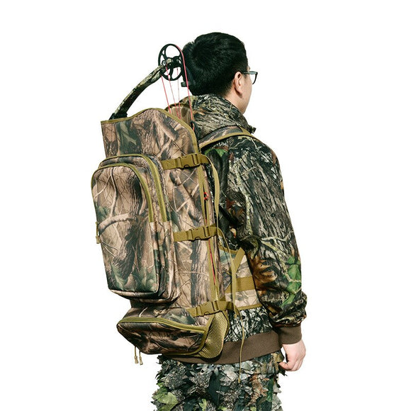 High Quality Camo Archery Compound Bow Case 600D Nylon Backpack Hunting Shoulder Bag Strike Prevention Shooting Accessories