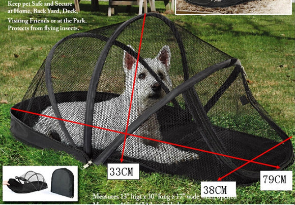 Gen 4 Portable Dog House Cage for Small Dogs Crate Cat Net Tent for Cats Outside Kennel Foldable Pet Puppy Anti-Mosquito Net Tents