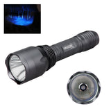 10000 Lumens LED Flashlight Blue/red/UV/White Tactical Flashlights Aluminum Gray Hunting Torch C10 Powerful Weapon Gun Lantern