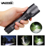 10000 Lumens LED Flashlight Blue/red/UV/White Tactical Flashlights Aluminum Gray Hunting Torch C10 Powerful Weapon Gun Lantern