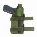 2022 New!Double fixed Tactical Molle Drop Leg Platform Handgun Pistol Holster Right Handed Holster Fast Draw