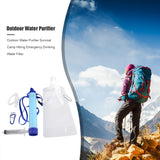 Upgraded Outdoor Water Purifier Pack Life Survival Camping Hiking Emergency Portable Drinking Water Filter Secure Tools