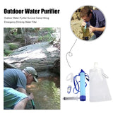 Upgraded Outdoor Water Purifier Pack Life Survival Camping Hiking Emergency Portable Drinking Water Filter Secure Tools