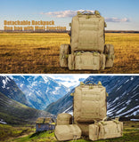 Hot-selling!Prepper 50L Bugout Tactical Bagpack Waterproof Military Molle Pouch Camping Hiking Shooting Hunting Camping