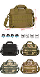 Camo Tactical Messenger Bag For Ipad4 / 10 Inch Tablet Laptop Bag Outdoor Waterproof Army oulder Bag Tactic Briefcase