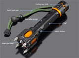 Tactical LED Flashlight Powerbank Rechargeable Waterproof 18650 Battery Self Defense Bike Lantern