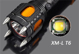 Tactical LED Flashlight Powerbank Rechargeable Waterproof 18650 Battery Self Defense Bike Lantern