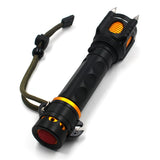 Tactical LED Flashlight Powerbank Rechargeable Waterproof 18650 Battery Self Defense Bike Lantern