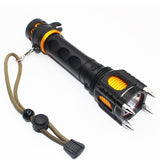 Tactical LED Flashlight Powerbank Rechargeable Waterproof 18650 Battery Self Defense Bike Lantern