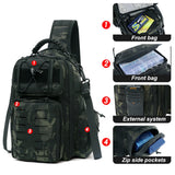 2022 New! Laser-Cut EDC Tactical Chest Bag Sling Hiking Backpack Shoulder Fishing Bags Travel Camping Molle Bag Hunting