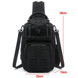 2022 New! Laser-Cut EDC Tactical Chest Bag Sling Hiking Backpack Shoulder Fishing Bags Travel Camping Molle Bag Hunting