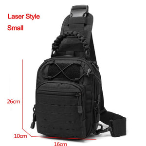 2022 New! Laser-Cut EDC Tactical Chest Bag Sling Hiking Backpack Shoulder Fishing Bags Travel Camping Molle Bag Hunting