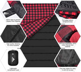 Agemore Splicing Double Sleeping Bag Camping Accessories Cotton Flannel Emergency Sleeping Bags Camp for Winter Outdoor Activity