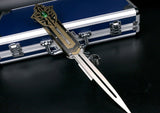 2022 New! stainless steel special-shaped blade stealth sword set sword Edward pop out set of sword metal